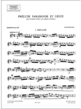 Prélude Sarabande Et Gigue - FRANÇAIX - Partition - Trompette